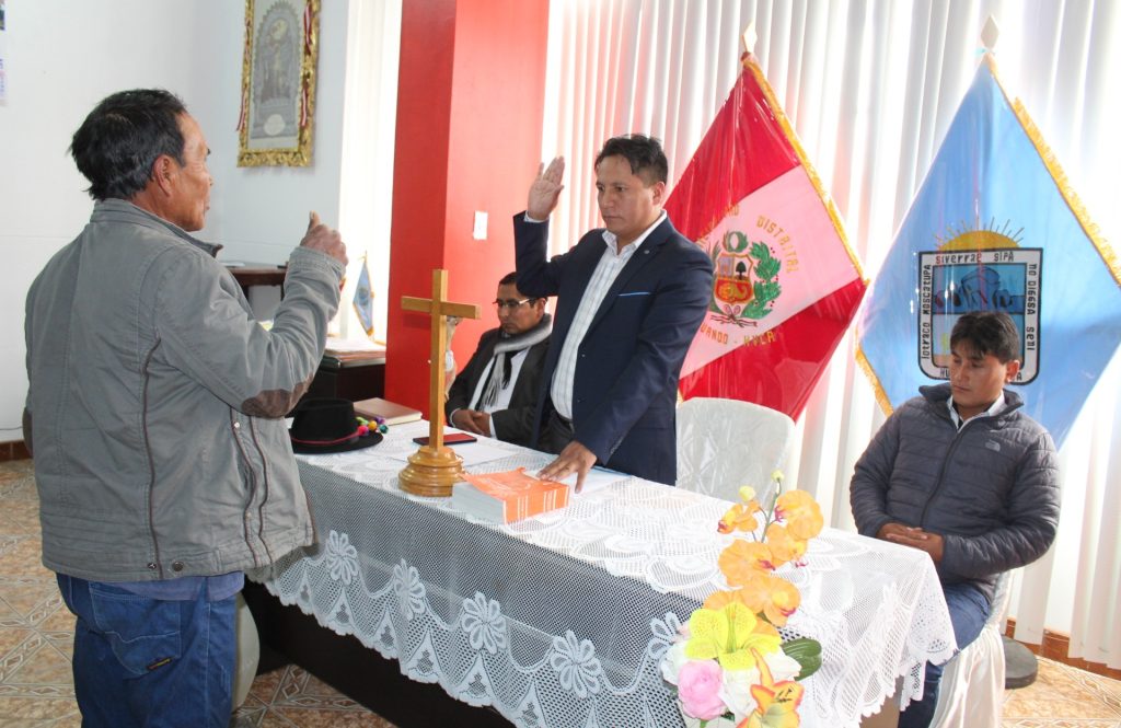 Plataforma de Defensa Civil juramenta en Huando – Huancavelica